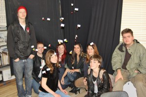 Students in my astronomy class with out completed star model.