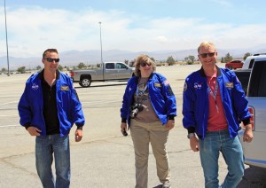 Arriving at the Dryden Aircraft Operations Facility, or DAOF, in our flight jackets.