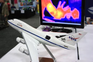 SOFIA model and IR camera image of my hand.