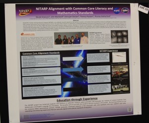 Educational poster on aligning NITARP with the Common Core standards