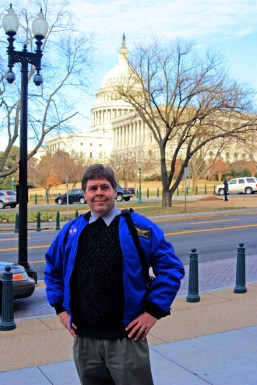 David Black with the U. S. Capitol Building, Jan. 9, 2014.