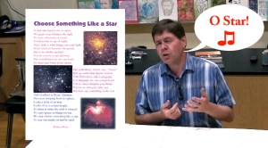 There's actually a rather clever pun here . . . In college, I sang this poem as a song in BYU's Oratorio Choir. The middle photo on this inserted page is of M16, the Eagle Nebula. I took this photo myself using the 24 inch reflector at Mt. Wilson Observatory as part of the TIE (Telescopes in Education) program.