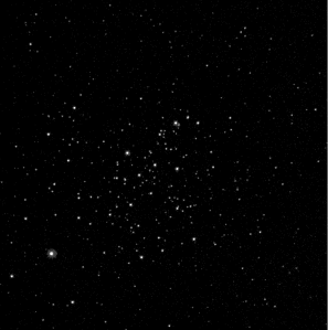 M67 through a narrow-band hydrogen-alpha filter from my .fits files