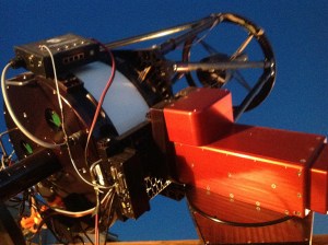 The 16 inch telescope that is part of ROVOR, with mount and electronics.