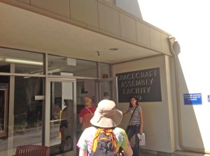 NITARP students entering the Spacecraft Assembly Building 179 at JPL.