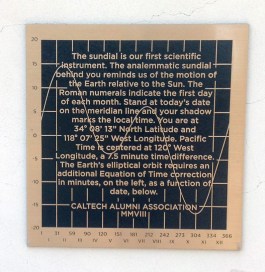 Sundial plaque